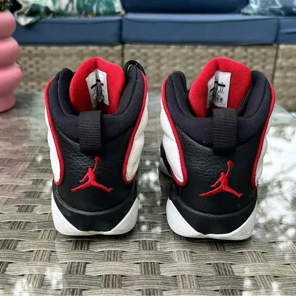 Jordan Jumpman Pro White/Black-Varsity Red – Youth Size 2Y - Picture 4 of 6